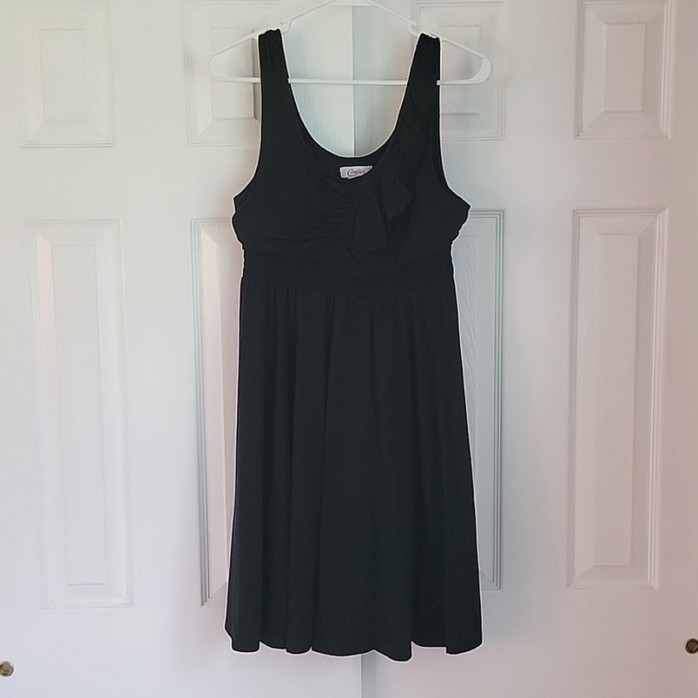 Candies Black Ruffled Babydoll Dress L